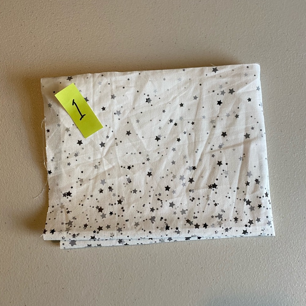 SOLD: White with stars face mask (Last One) - Picture 6 of 10